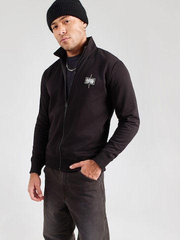 G-STAR Sweat jacket in Black: front