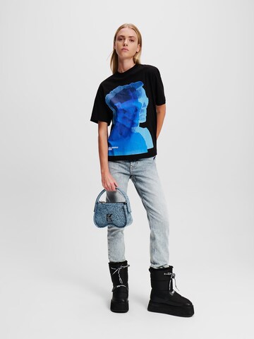 KARL LAGERFELD JEANS Tričko - Čierna