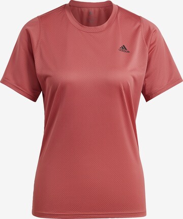 T-shirt fonctionnel 'Run Icons' ADIDAS SPORTSWEAR en rouge : devant