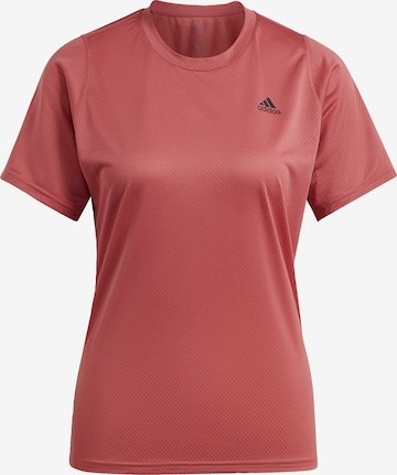 T-shirt fonctionnel 'Run Icons' ADIDAS SPORTSWEAR en rouge : devant