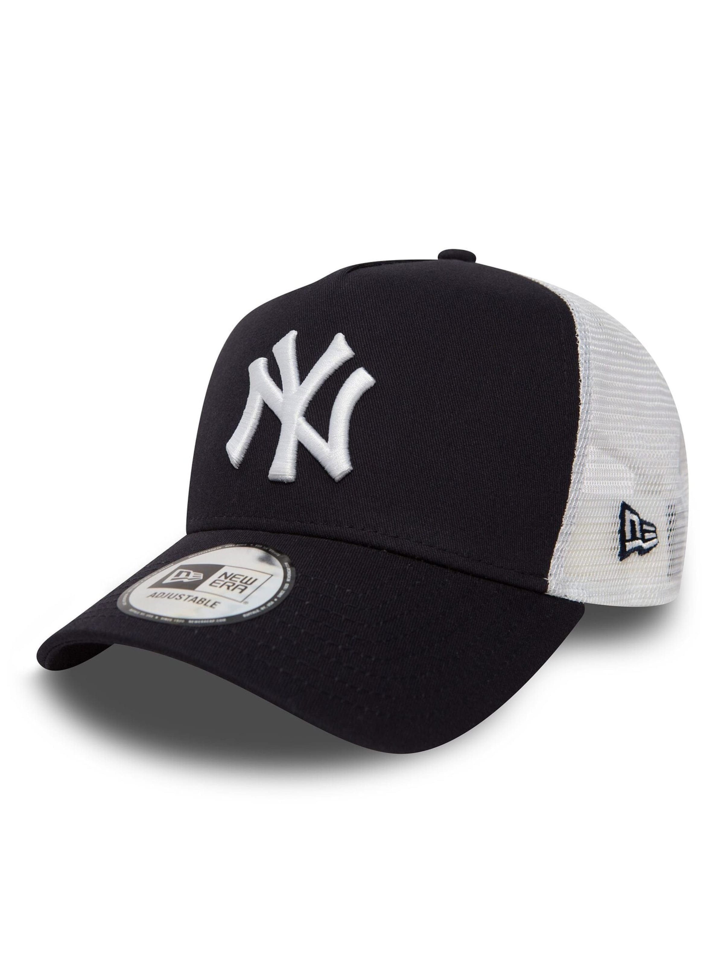 NEW ERA Athletic Cap '9FORTY Clean Trucker 2 New York Yankees' in Blue: front