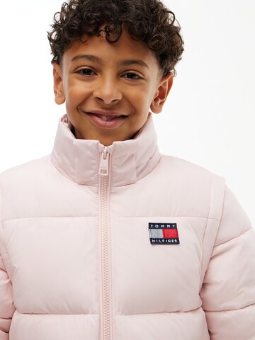 TOMMY HILFIGER Winter jacket 'Heritage' in Pink