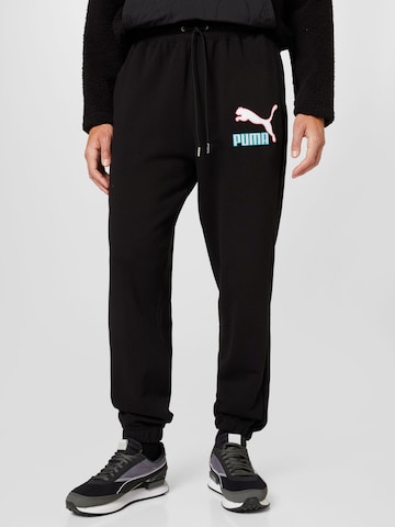 PUMA Tapered Pants 'Fandom' in Black: front