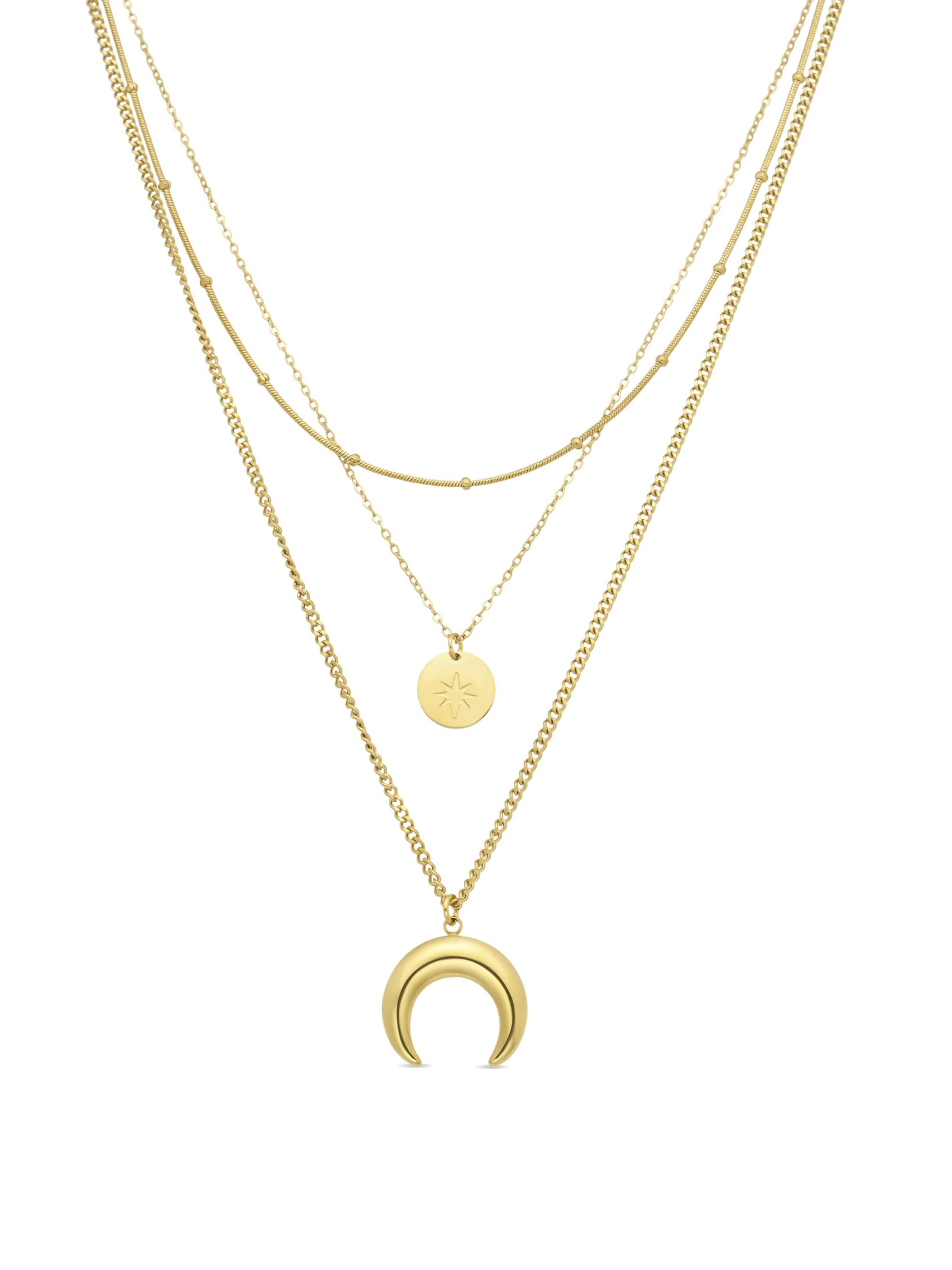 Luxenter Necklace 'Salsu' in Gold: front