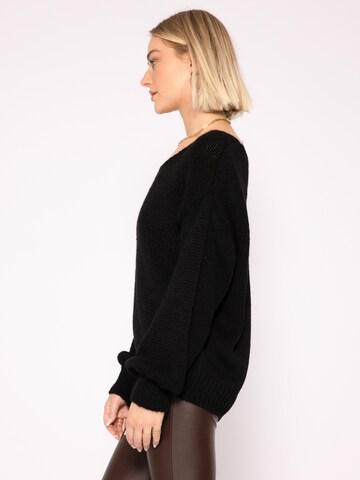 SASSYCLASSYŠiroki pulover - crna boja