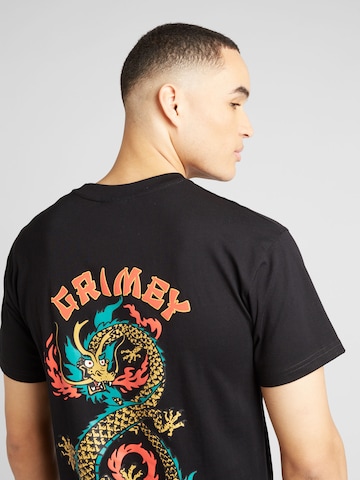 T-Shirt 'THE LUCKY DRAGON' Grimey en noir