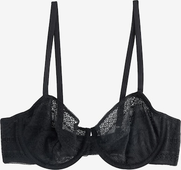 Next T-Shirt Rintaliivi värissä musta: etupuoli