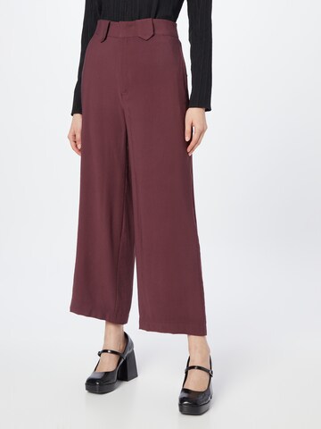 ABOUT YOU Wide leg Pants 'Valentine' in Brown: front