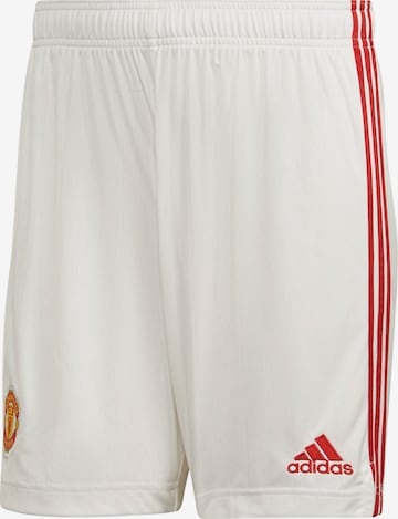 ADIDAS PERFORMANCE Regular Sportshorts 'Manchester United' in Weiß: predná strana