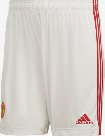 Pantalon de sport 'Manchester United' ADIDAS PERFORMANCE en blanc : devant