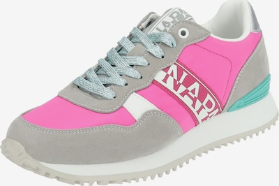 NAPAPIJRI Sneakers laag in de kleur Turquoise / Grijs / Pink / Zilver / Wit, Productweergave