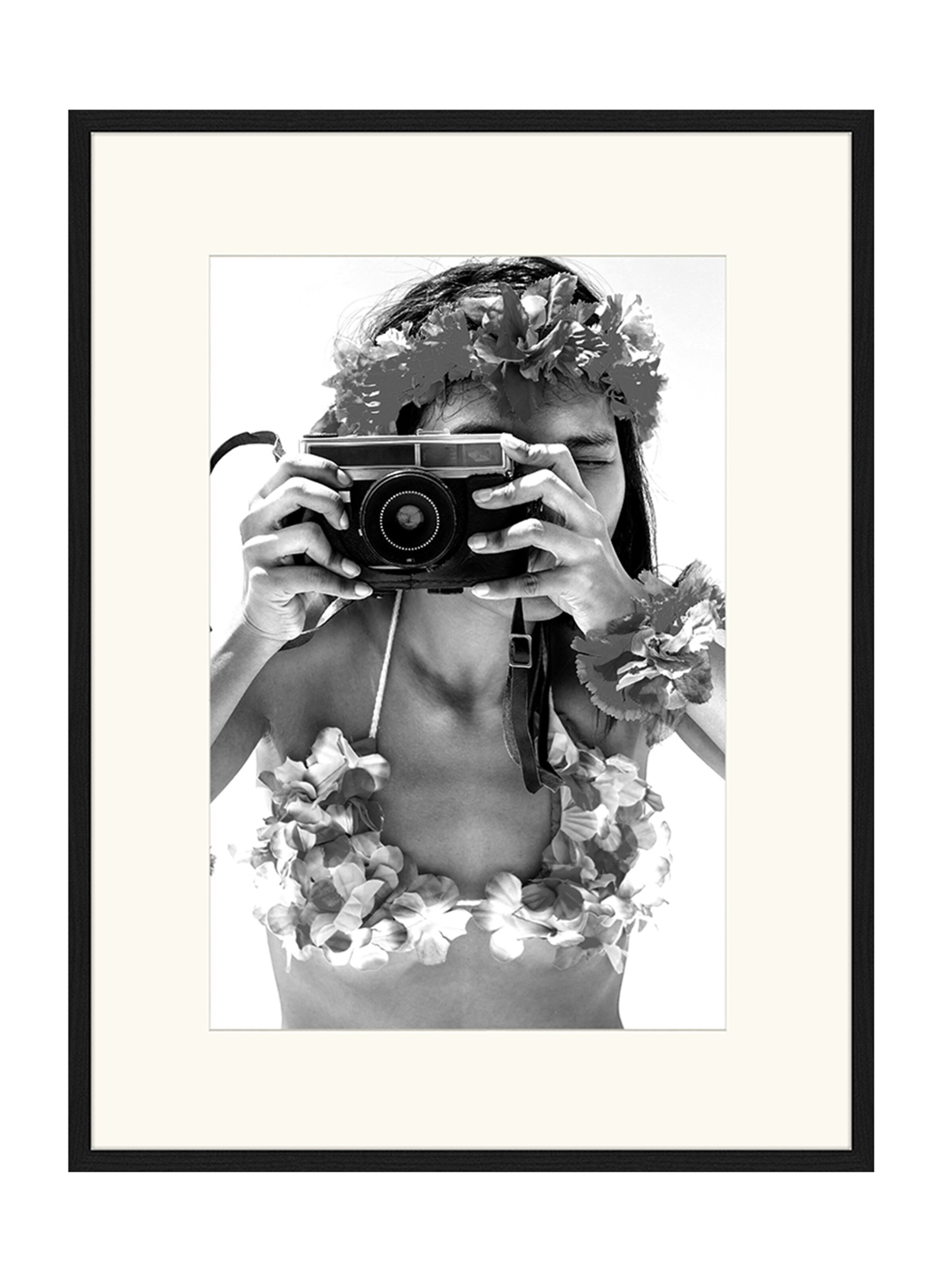 Liv Corday Bild 'Hawaii Hula' in Grau: Vorderseite