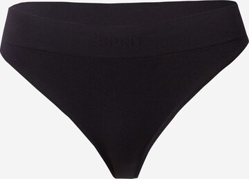 ESPRIT Thong in Black: front