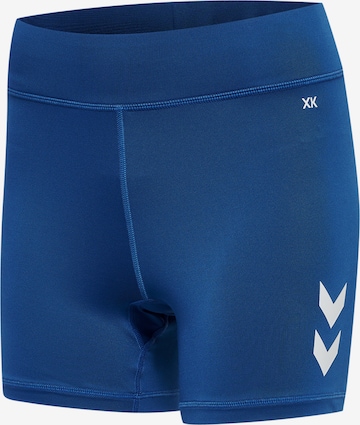 Hummel Skinny Sportshorts in Blau