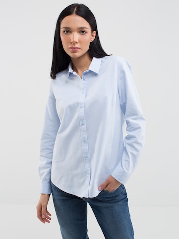 BIG STAR Blouse 'HANSAI ' in Blauw: voorkant