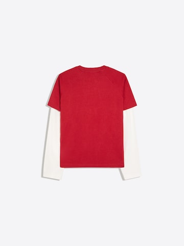 T-Shirt Bershka en rouge