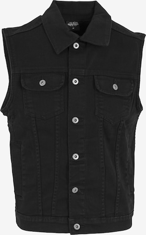 Urban Classics Bodywarmer in Zwart: voorkant