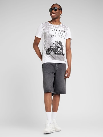 Key Largo Bluser & t-shirts 'CAFE RACER' i hvid