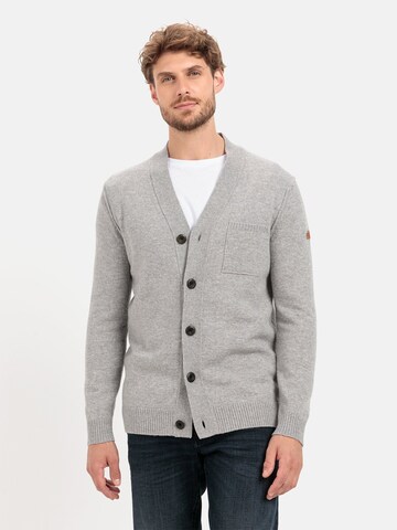 CAMEL ACTIVE Cardigan aus reiner RWS-zertifizierten Wolle in Grau: predná strana
