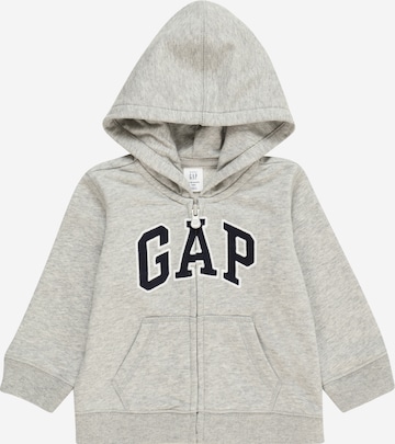 GAP Zip-Up Hoodie in Grey: front