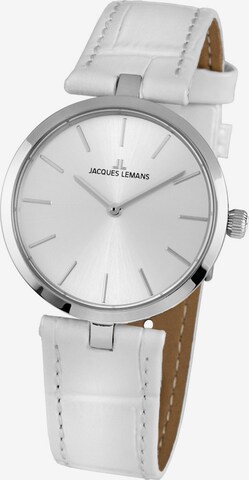 Jacques Lemans Analog Watch ' ' in White: front