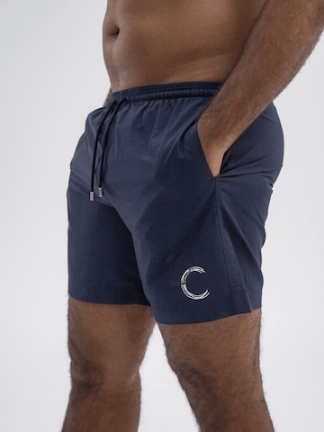 Shorts de bain HACOY en bleu : devant