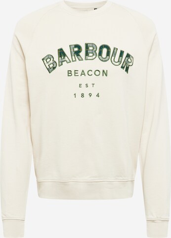 Barbour Beacon Sweatshirt in White: front