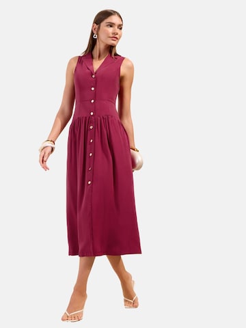 Robe-chemise Friends Like These en rouge : devant