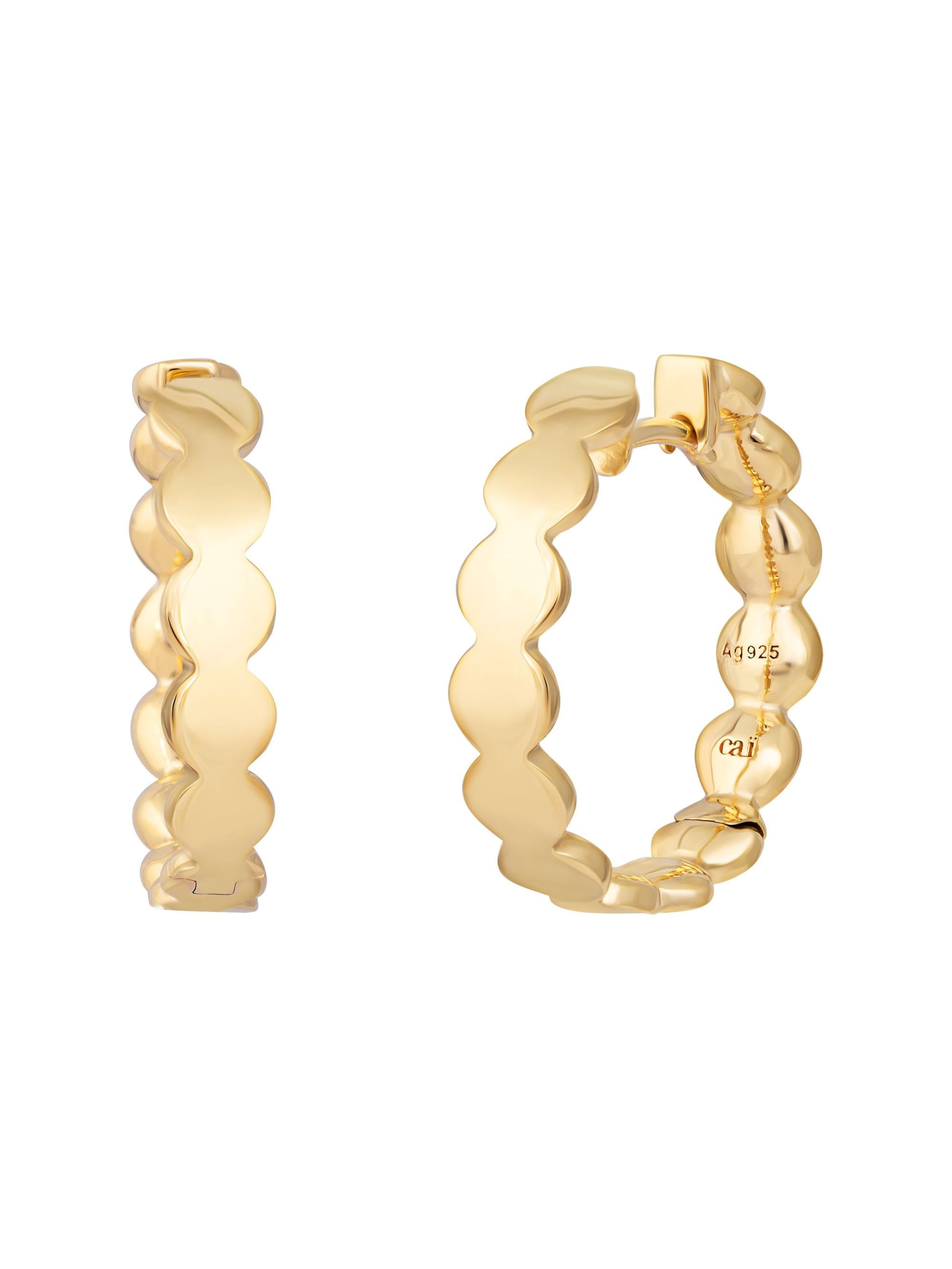 Boucles d'oreilles caï en jaune : devant