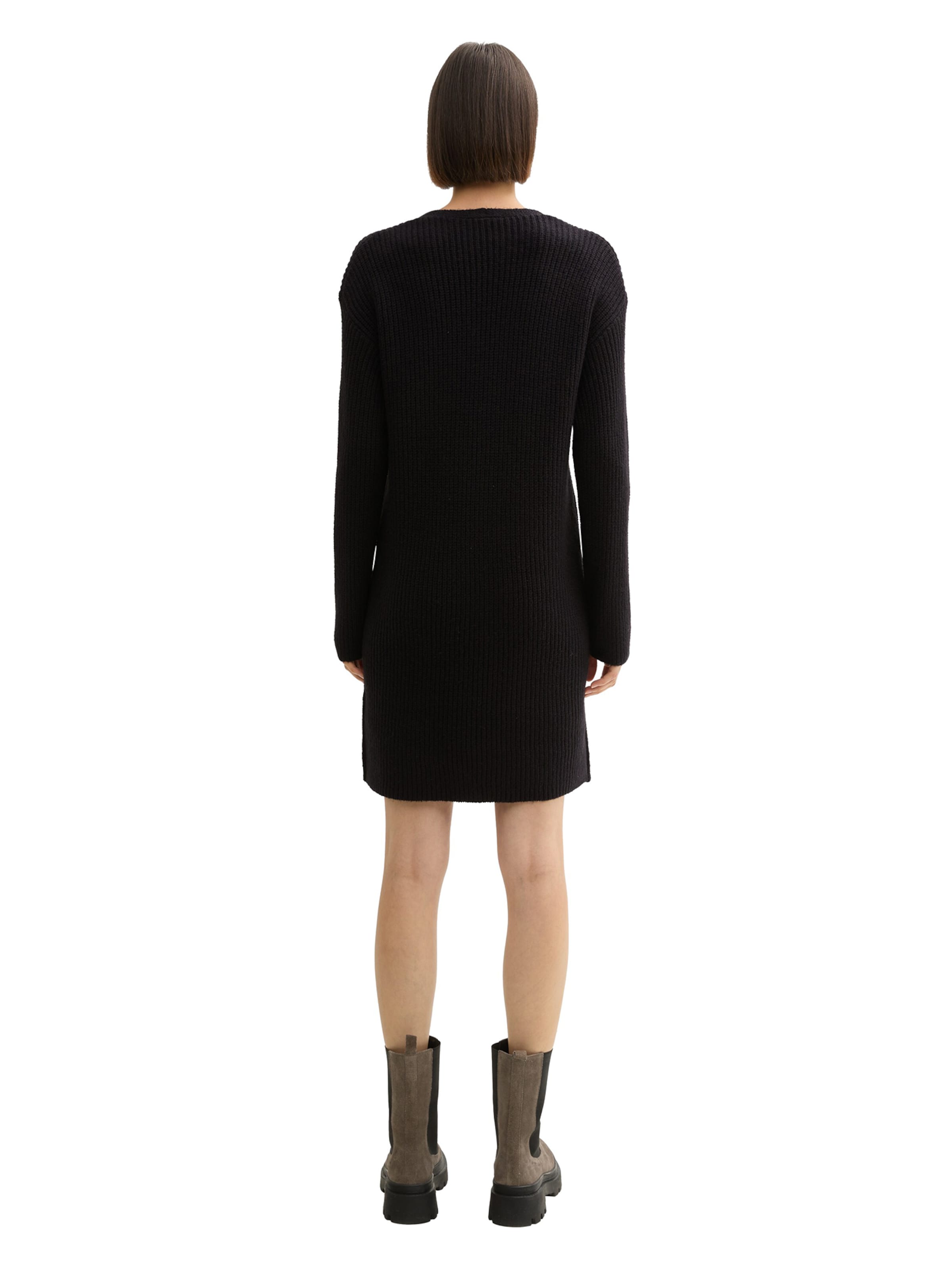 Rochie tricotat de la TOM TAILOR pe negru