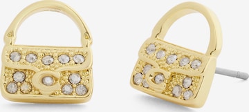 Orecchini 'Iconic Handtaschen' di COACH in oro: frontale
