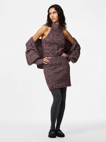 Jupe 'PCSOFTCRUSH' PIECES en rouge