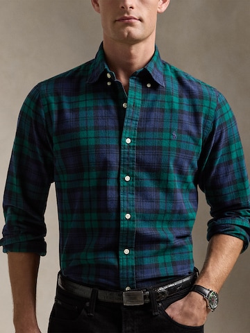 Polo Ralph Lauren Слим Рубашка в Зеленый