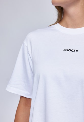 SNOCKS T-Shirt in Weiß