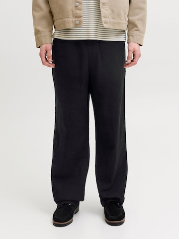 JACK & JONES - Pierna ancha Pantalón en negro: frente