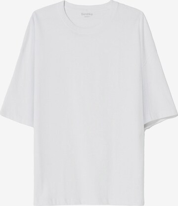 T-Shirt Bershka en blanc : devant