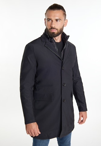 ICEBOUND Ανοιξιάτικο και φθινοπωρινό παλτό σε μαύρο: μπροστά