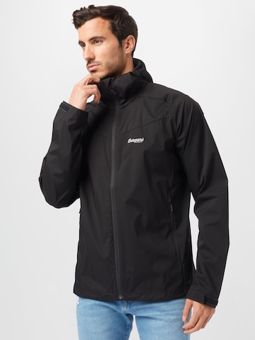 Bergans Outdoor jacket in Black: front