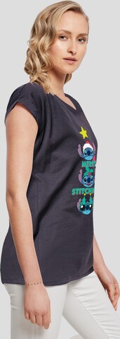 ABSOLUTE CULT Shirt 'Lilo And Stitch - Merry Stitchmas' in Blue
