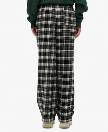 Wide Leg Pantalon Superdry en noir