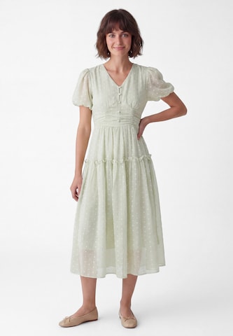 Robe Usha en vert : devant