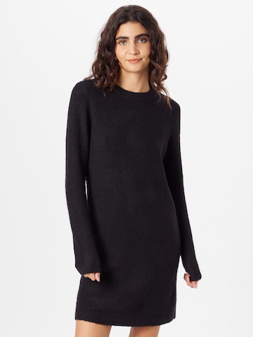 PIECES Knitted dress 'Ellen' in Black: front