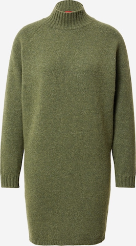 HUGO Red Knitted dress 'Sosonzy' in Green: front