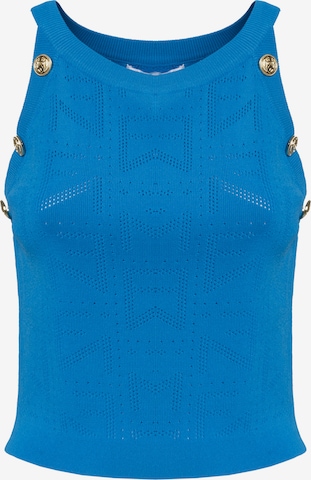 Tops en tricot Influencer en bleu : devant