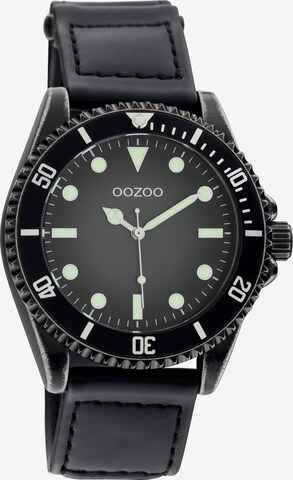 OOZOO Analog Watch in Black: front