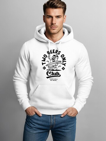 Neverless Sweatshirt 'Two Beers only' in White