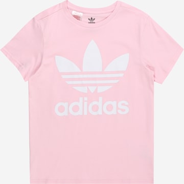 ADIDAS ORIGINALS Paita 'TREFOIL' värissä vaaleanpunainen: edessä