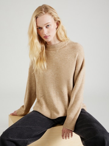 Pull-over 'SILJA' ONLY en marron : devant