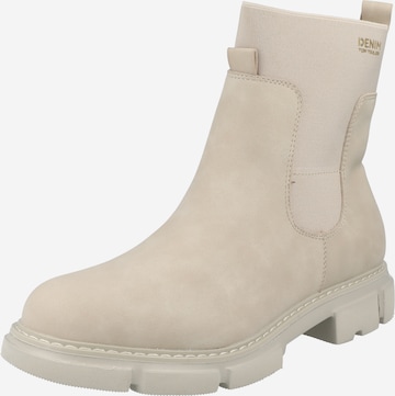 TOM TAILOR Ankle Boots in Beige: front