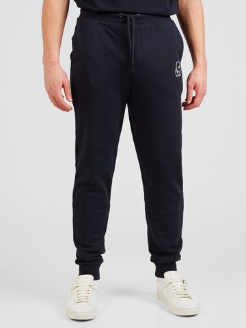 Karl Lagerfeld Tapered Broek in Blauw: voorkant